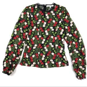 Alexis Aida Blouse Rose Embroidery Medium